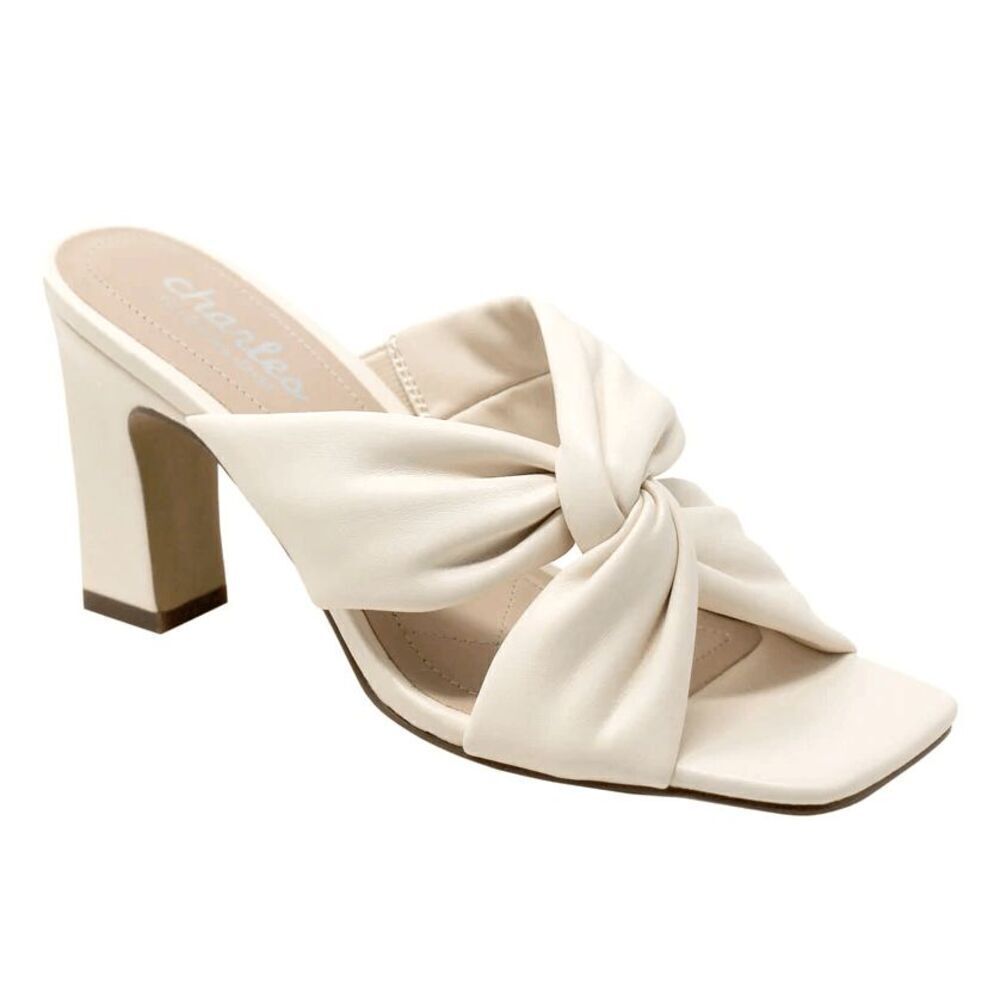 Charles By Charles David Jamba Block Slide Sandal Women's White Size 10 NIB